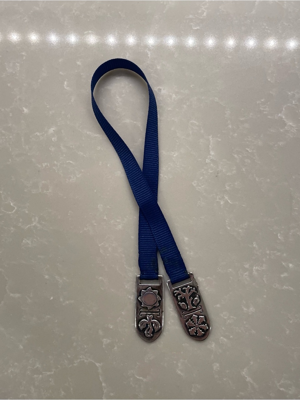 James Avery Retired (Four Seasons) Bookmark with Blue Strap / 925 Silver